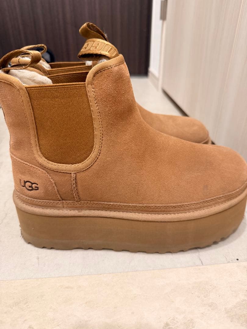 UGG ブラウン ムートンブーツ プラットフォーム