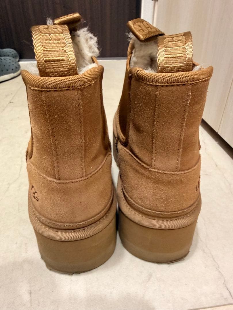 UGG ブラウン ムートンブーツ プラットフォーム