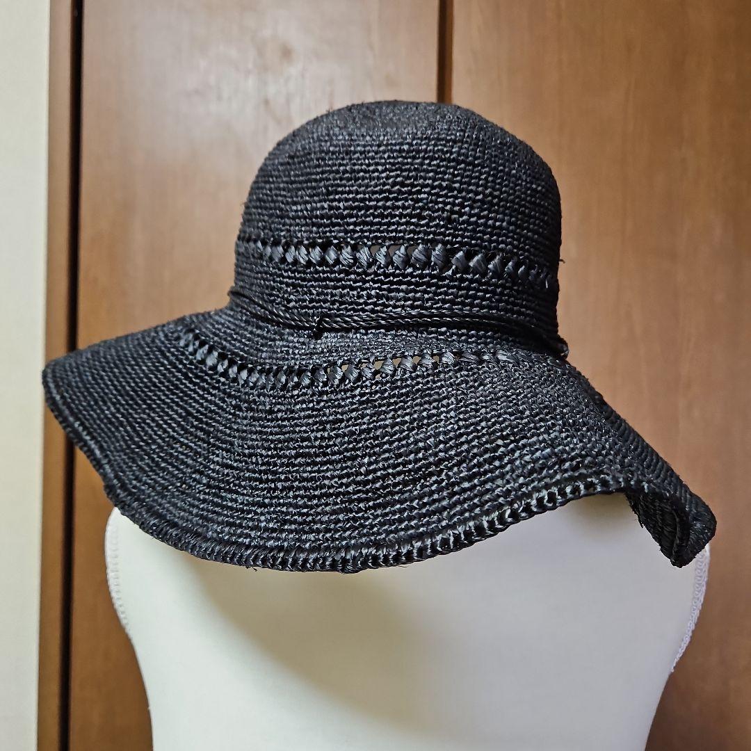 HELEN KAMINSKI（ヘレン カミンスキー）ラフィア　ツバ広　ハット　黒