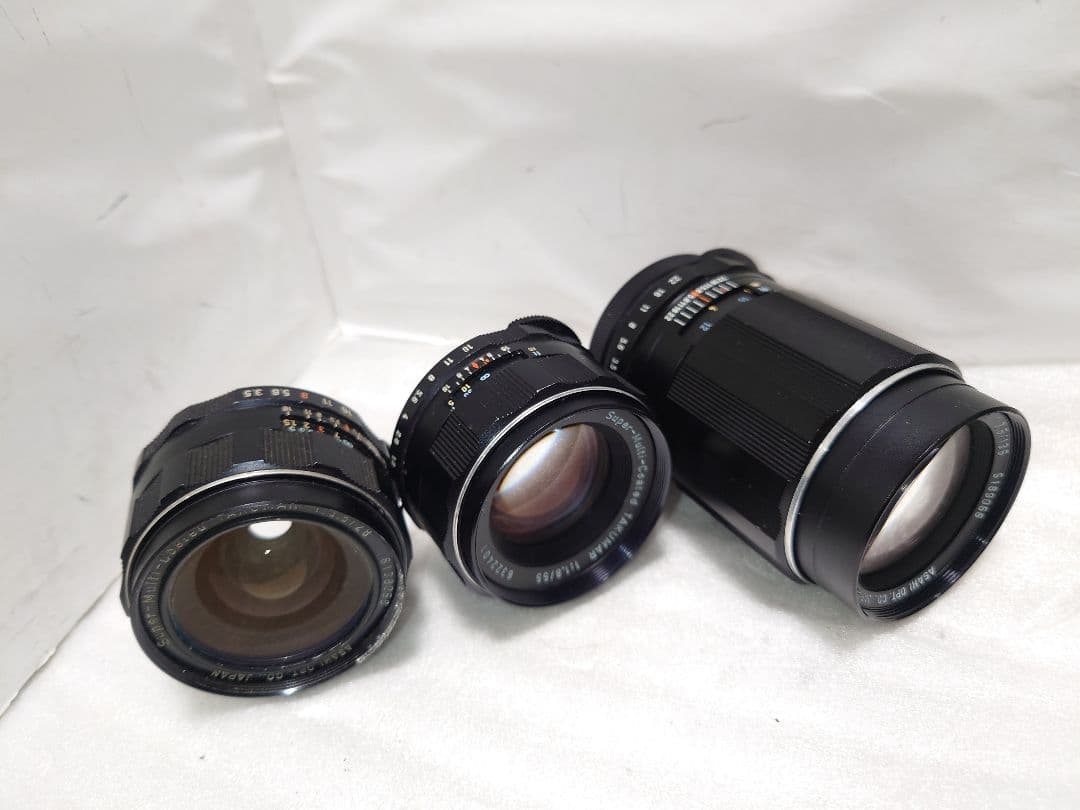 美品！3点★Pentax Super M TAKUMAR 28 55 135mm