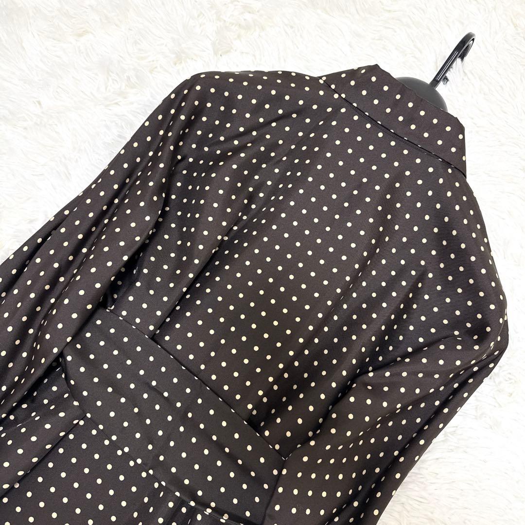 [美品✨白タグ] マックスマーラ シャツワンピース　シルク100% ドット　38