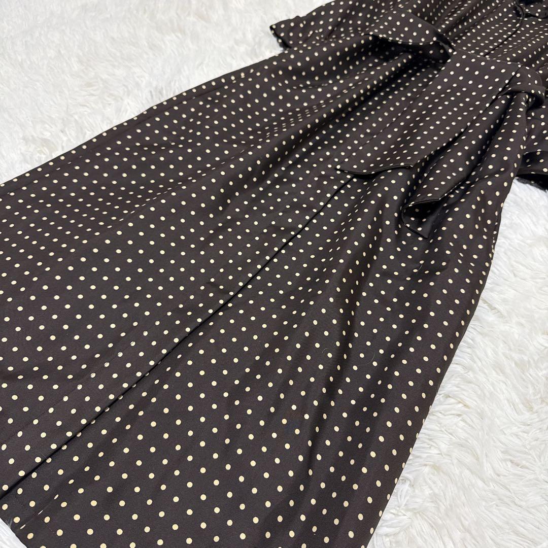 [美品✨白タグ] マックスマーラ シャツワンピース　シルク100% ドット　38