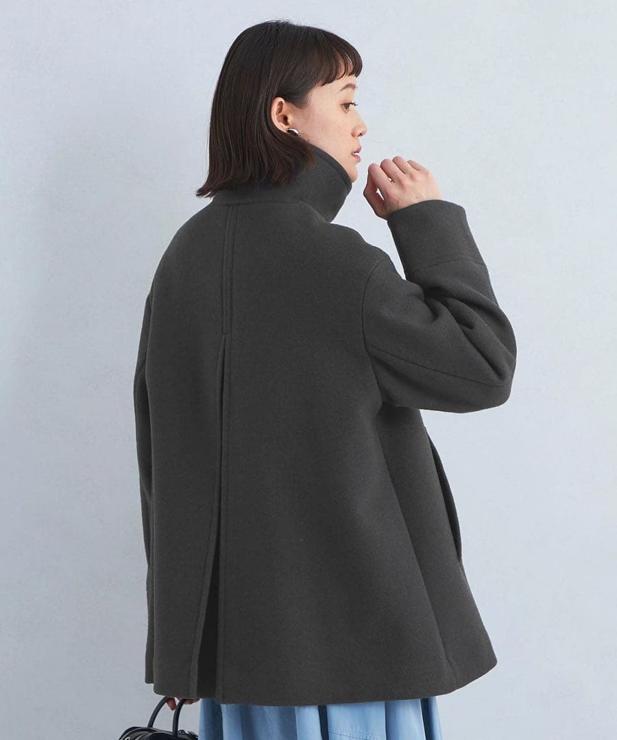 SENTDALE WOOL スタンドカラー ミドル コート 2
