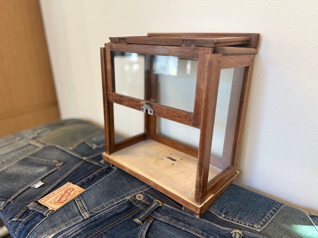 ※お値下げ※【展示品】ヴィンテージ 木製ガラスケース