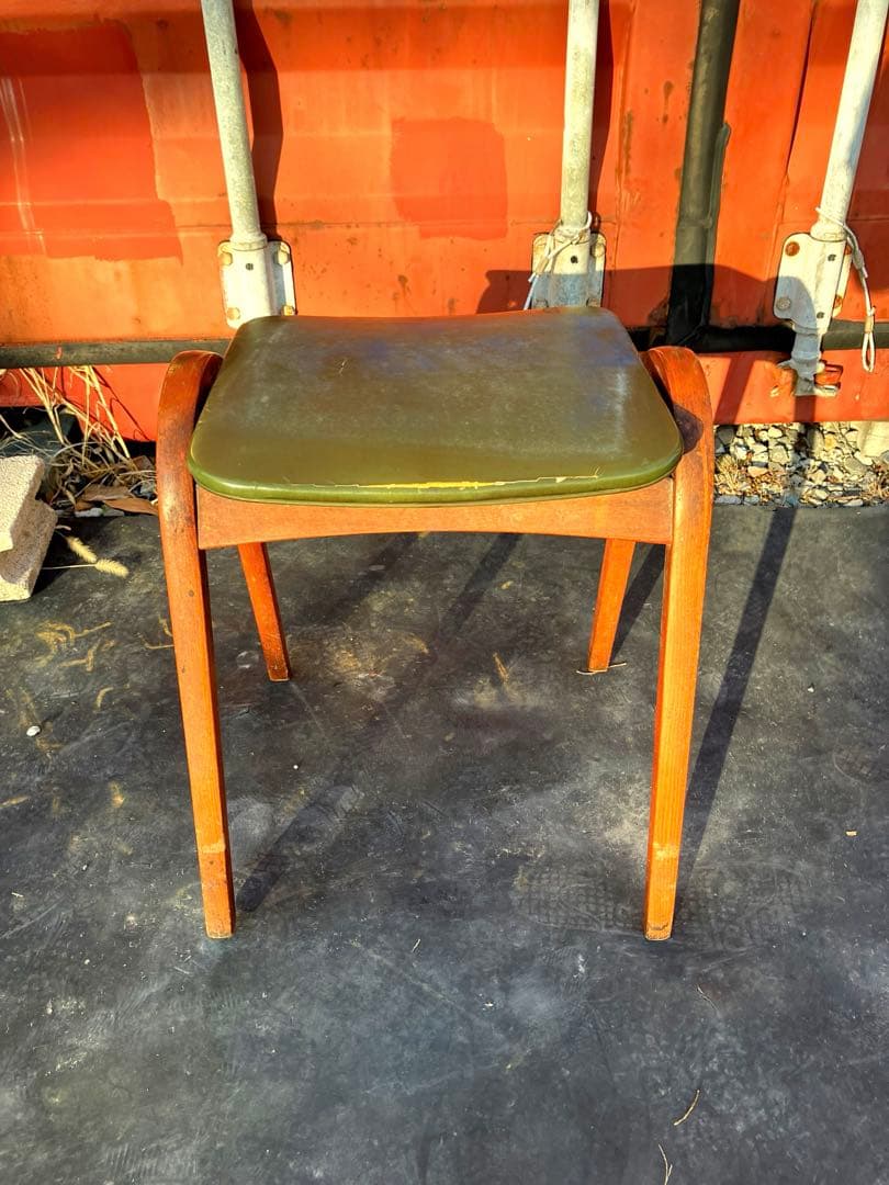 ヴィンテージ　秋田木工　剣持勇　スタッキングスツール