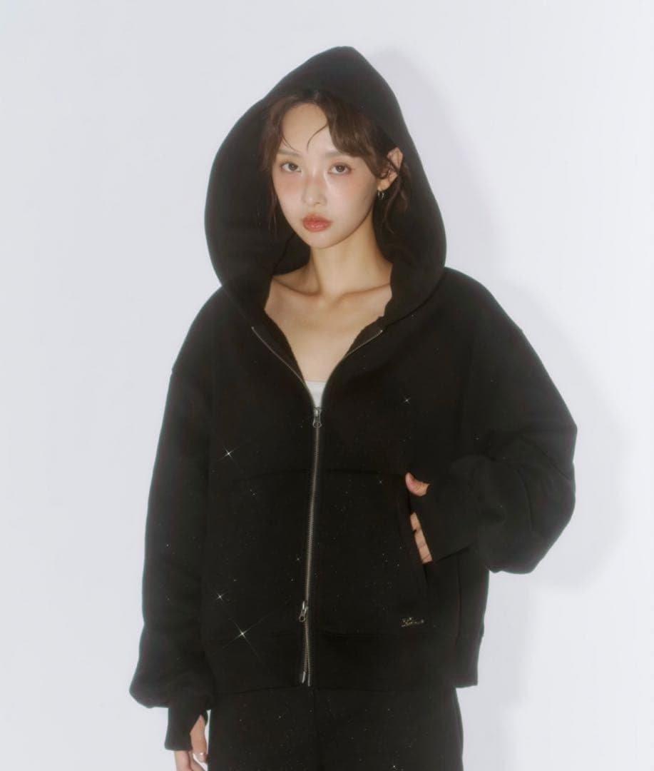 Lame coco セットアップ BLACK