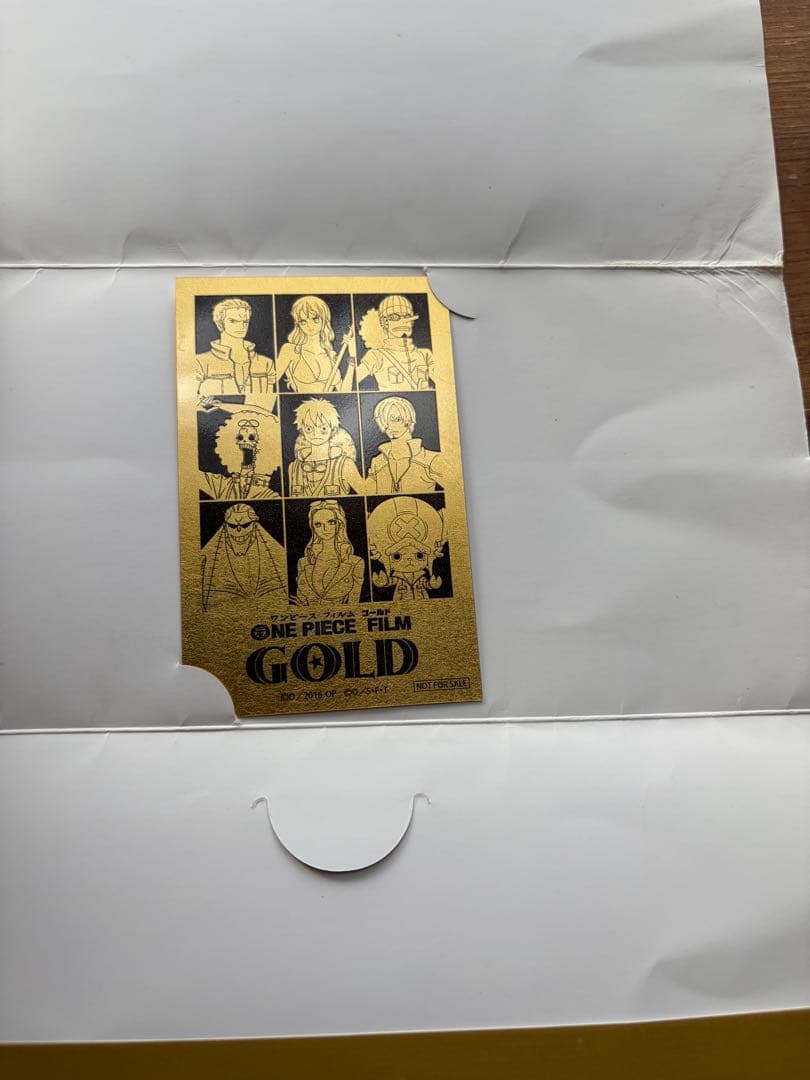ONE PIECE FILM GOLD 金箔　カード　非売品