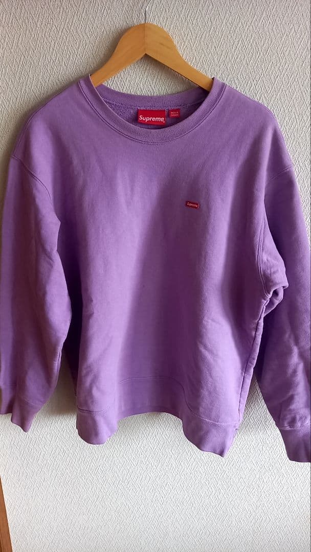Supreme シュプリーム　スモールロゴ　M スウェット　パープル