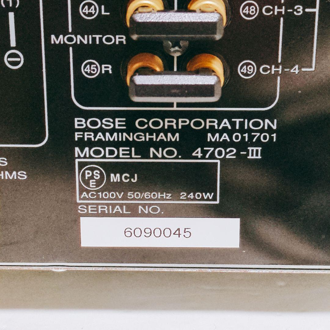 【到着後動作保証】BOSE ボーズ 4702-Ⅲ 4ch プリメインアンプ 美品