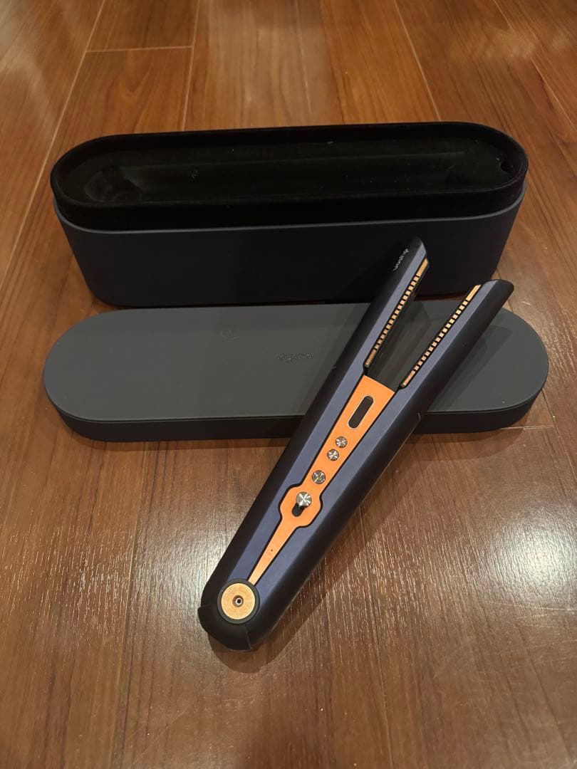 Dyson ヘアアイロン ネイビーオレンジ 付属品あり