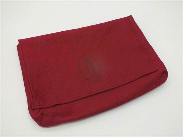 [2989]　美品ですが　＊カルティエ＊　マストライン　レザー　クラッチバック