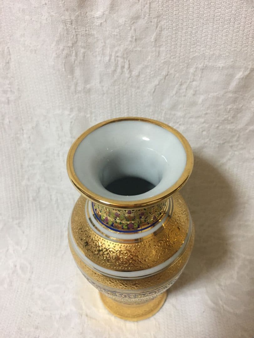 リキ(要プロフ確認) ベンジャロン焼き　タイ製 鯉の置物 花瓶 蓋付き湯の