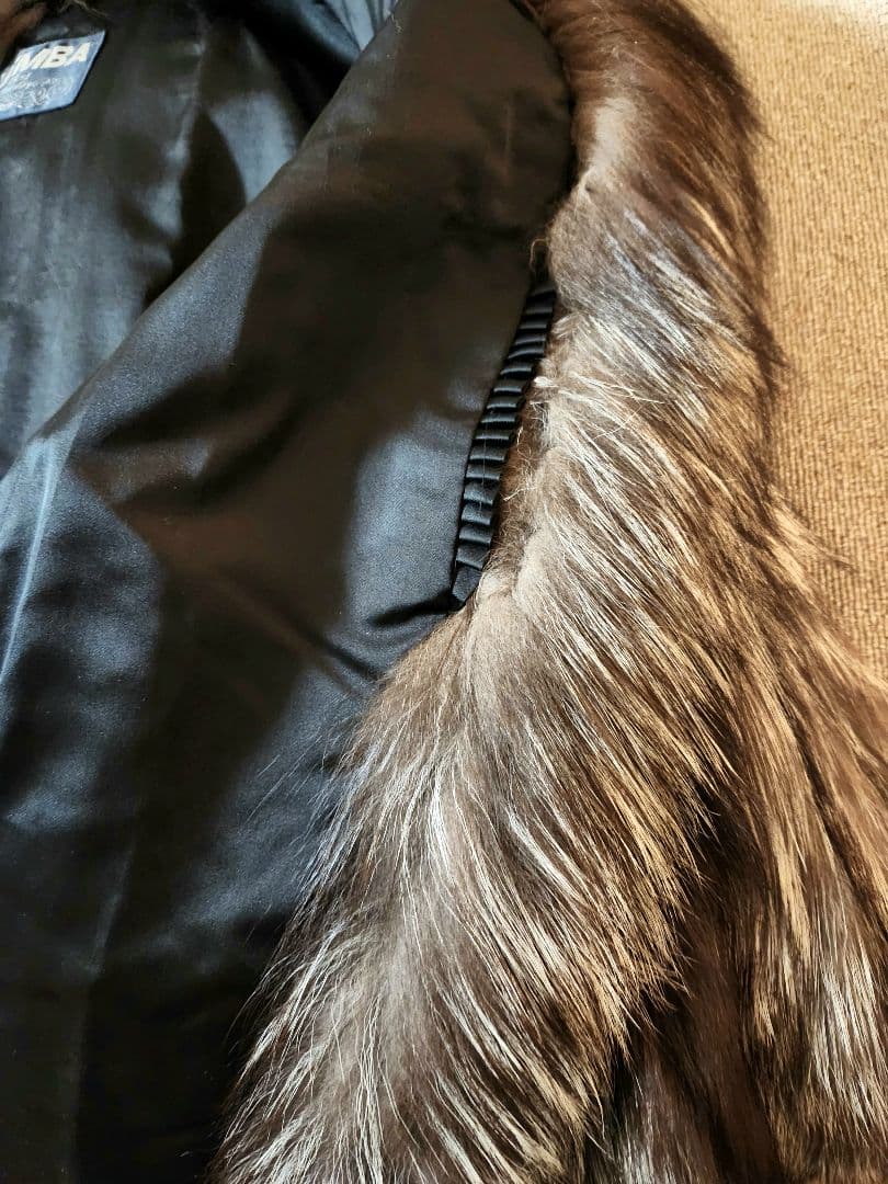 garden 　毛皮　コート　フォックス　シルバーフォックス　EMBA