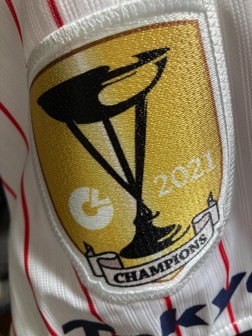 東京ヤクルトスワローズ　村上宗隆　ユニフォーム　優勝パッチ付き　Majestic