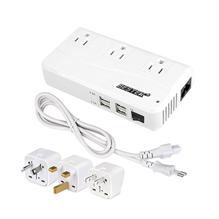 海外旅行用変圧器 変換プラグ付き 90V-240V to 100V 変換