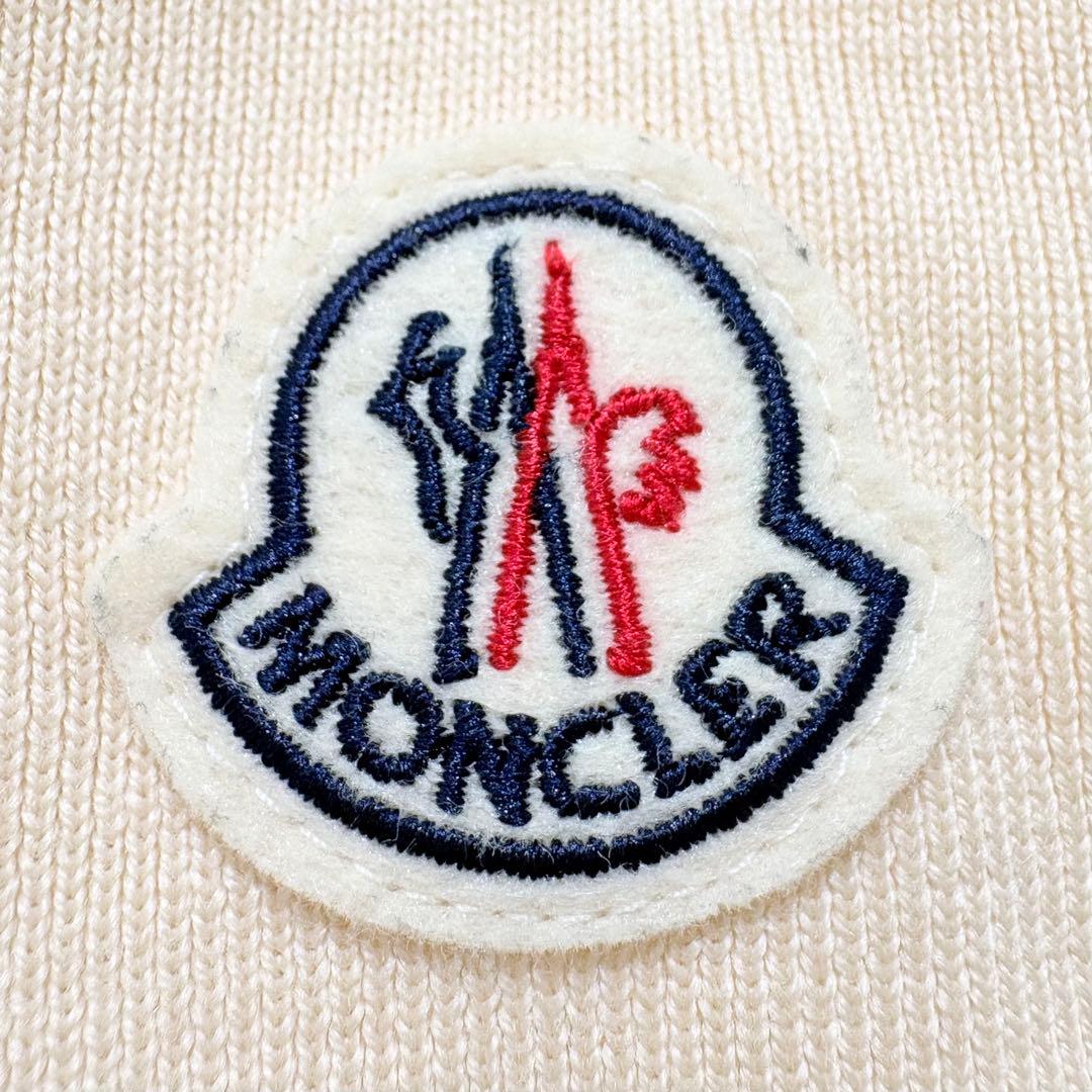【近年モデル】MONCLER カーディガン ダウン 切替 ベージュ XS