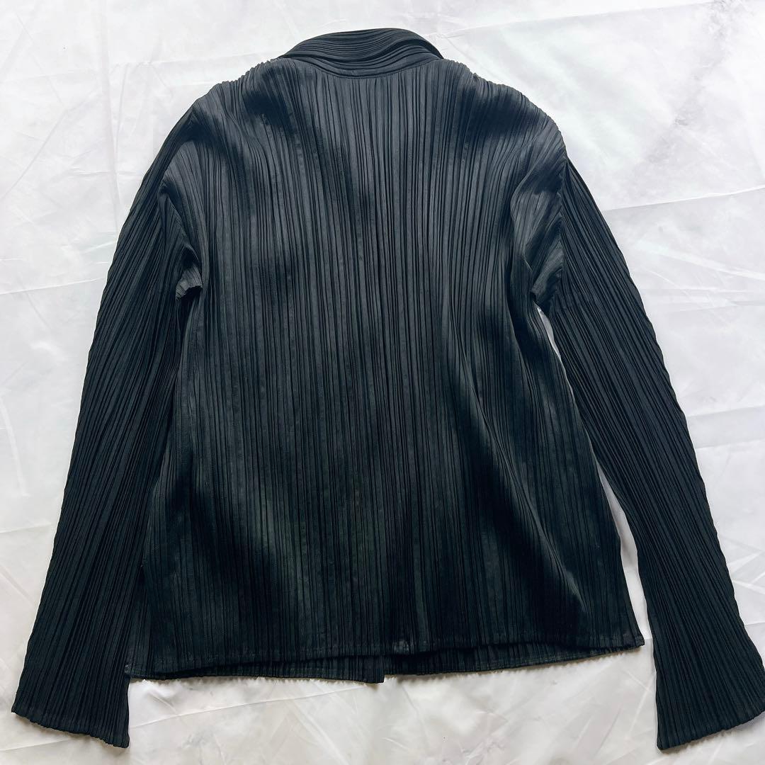 極美品✨PLEATS PLEASE 丸襟 シャツ サイズ4 XL相当 長袖