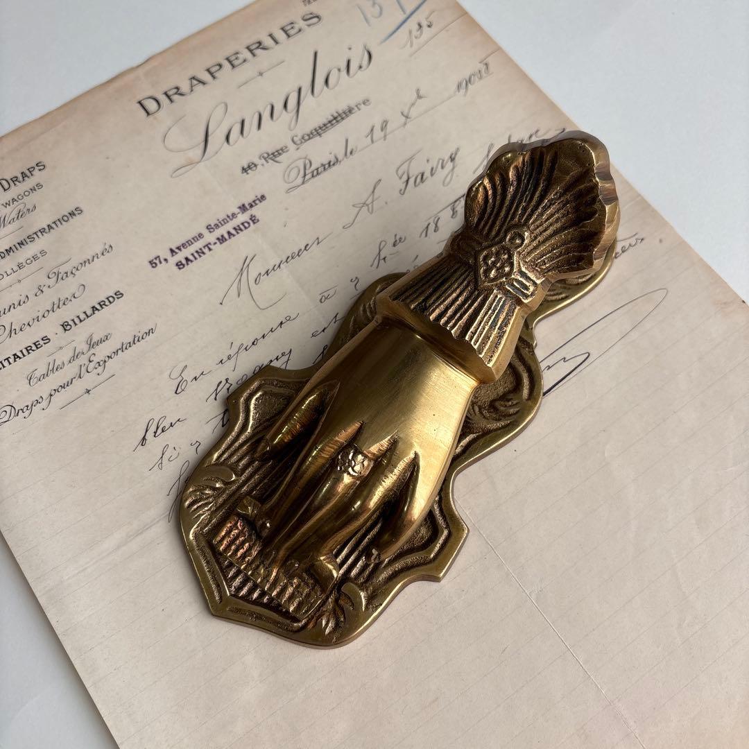 アンティーク　貴婦人の手　ハンドクリップ