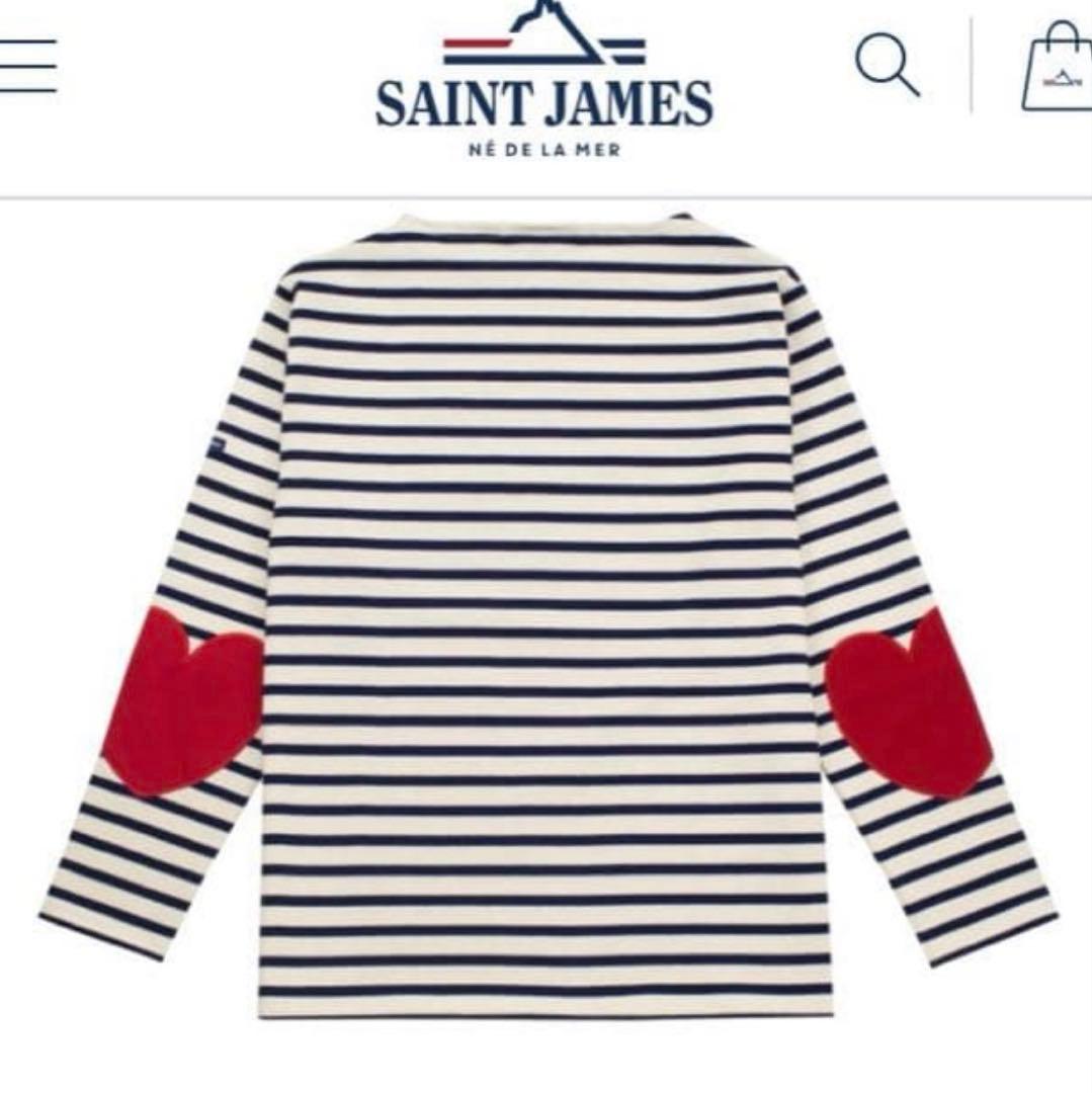 ◆SAINT JAMES◆ウェッソン ハートエルボーパッチ Tシャツ