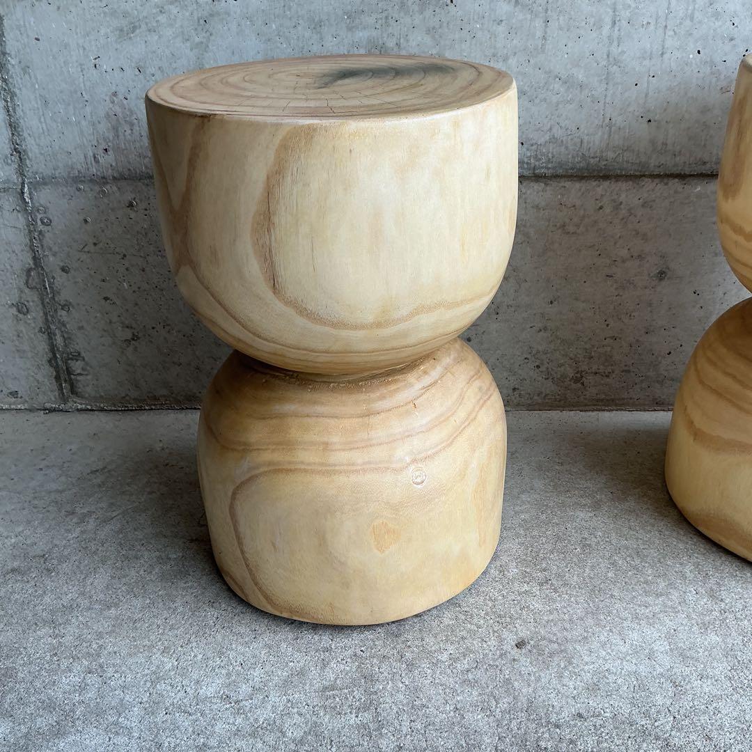 スツール　飾り台　サイドテーブル　オブジェ　無垢