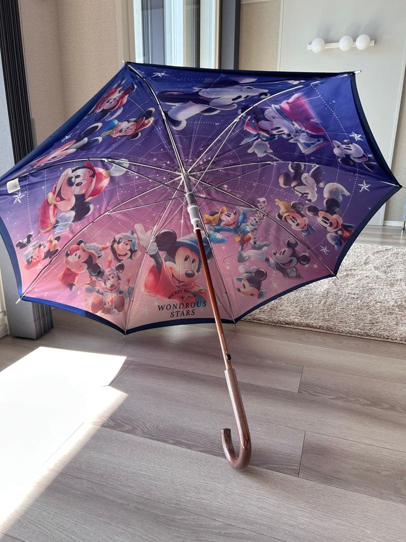 ラスト1点！ 新品 タグ付き 香港ディズニー ミッキー ソーサラー 長傘 UV