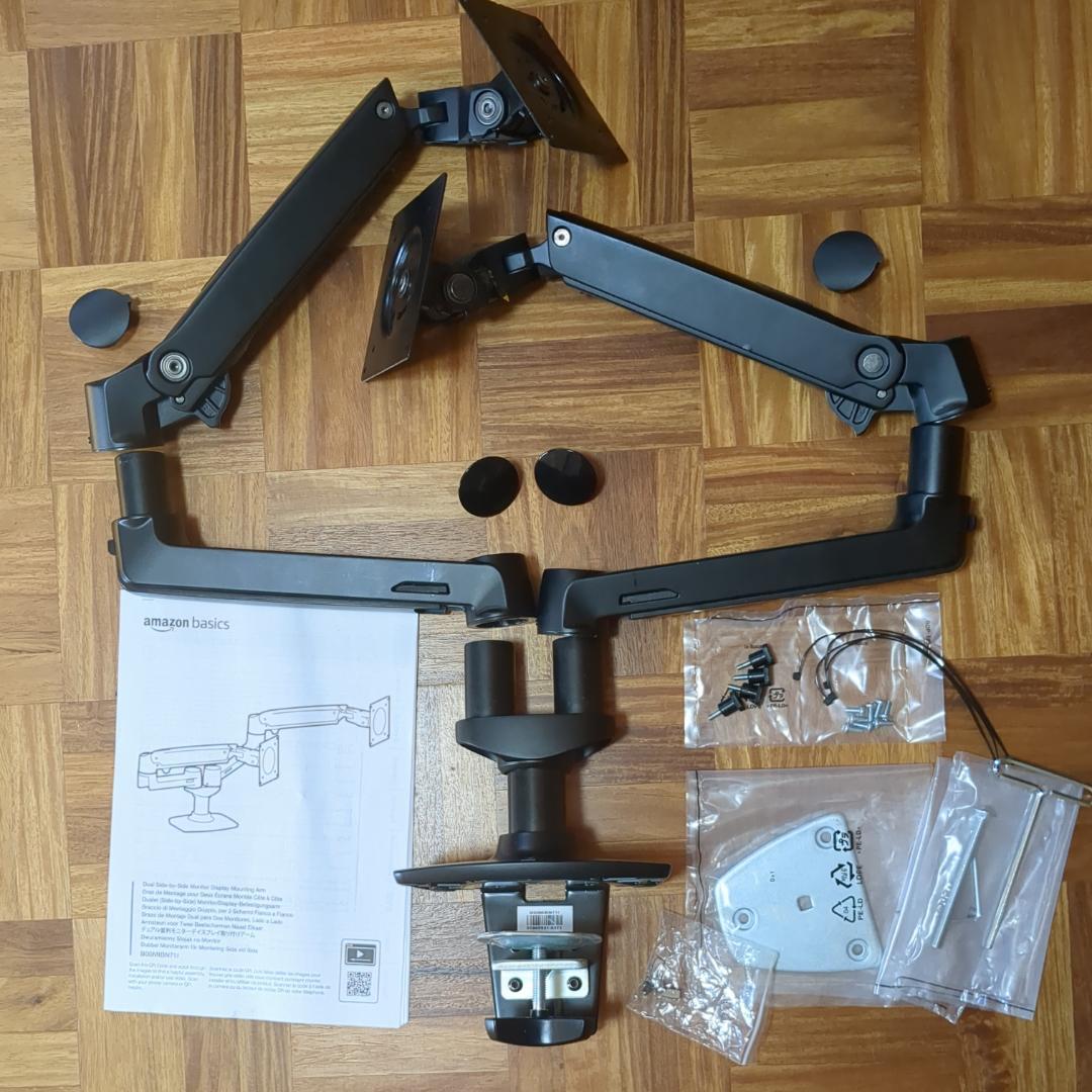 Amazon Basics デュアル並列モニターアーム