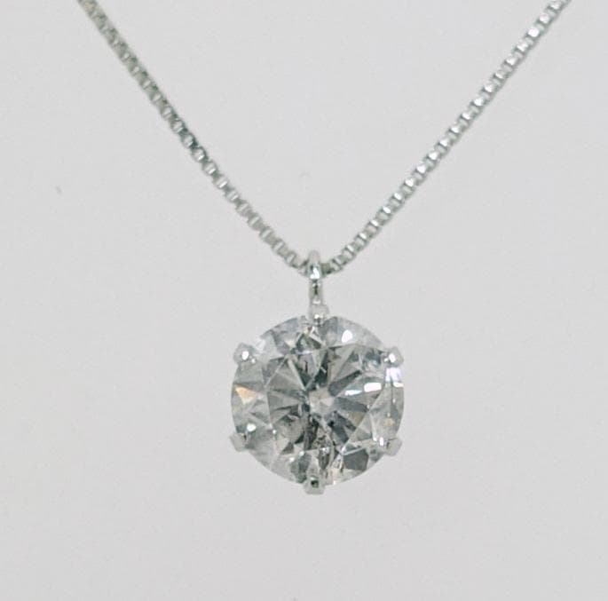 kano 様PTダイヤモンド ネックレス1.047ct G-I-1GOOD鑑定書