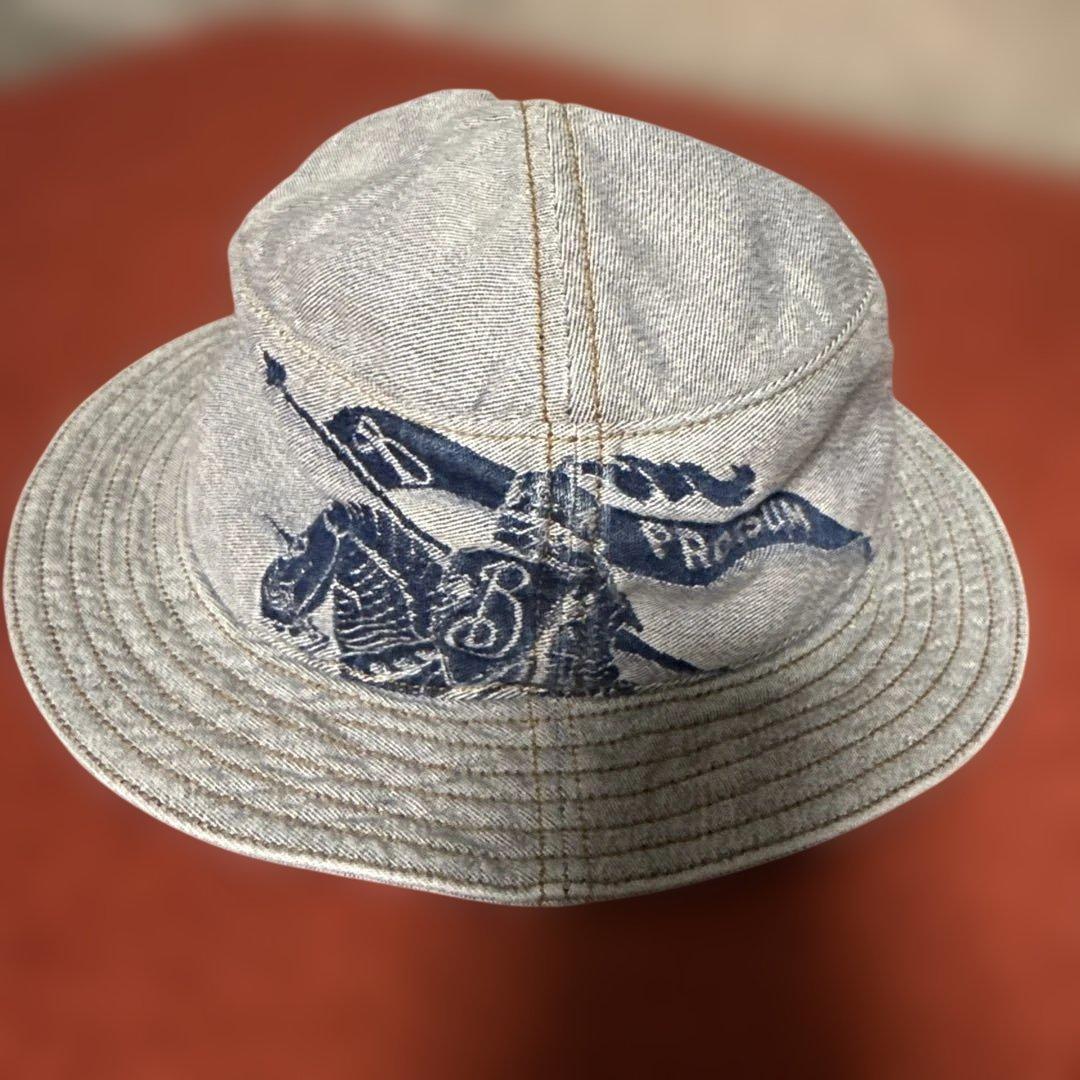 【バーバリー】デニムバケットハット　正規品　帽子　メンズ　レディース