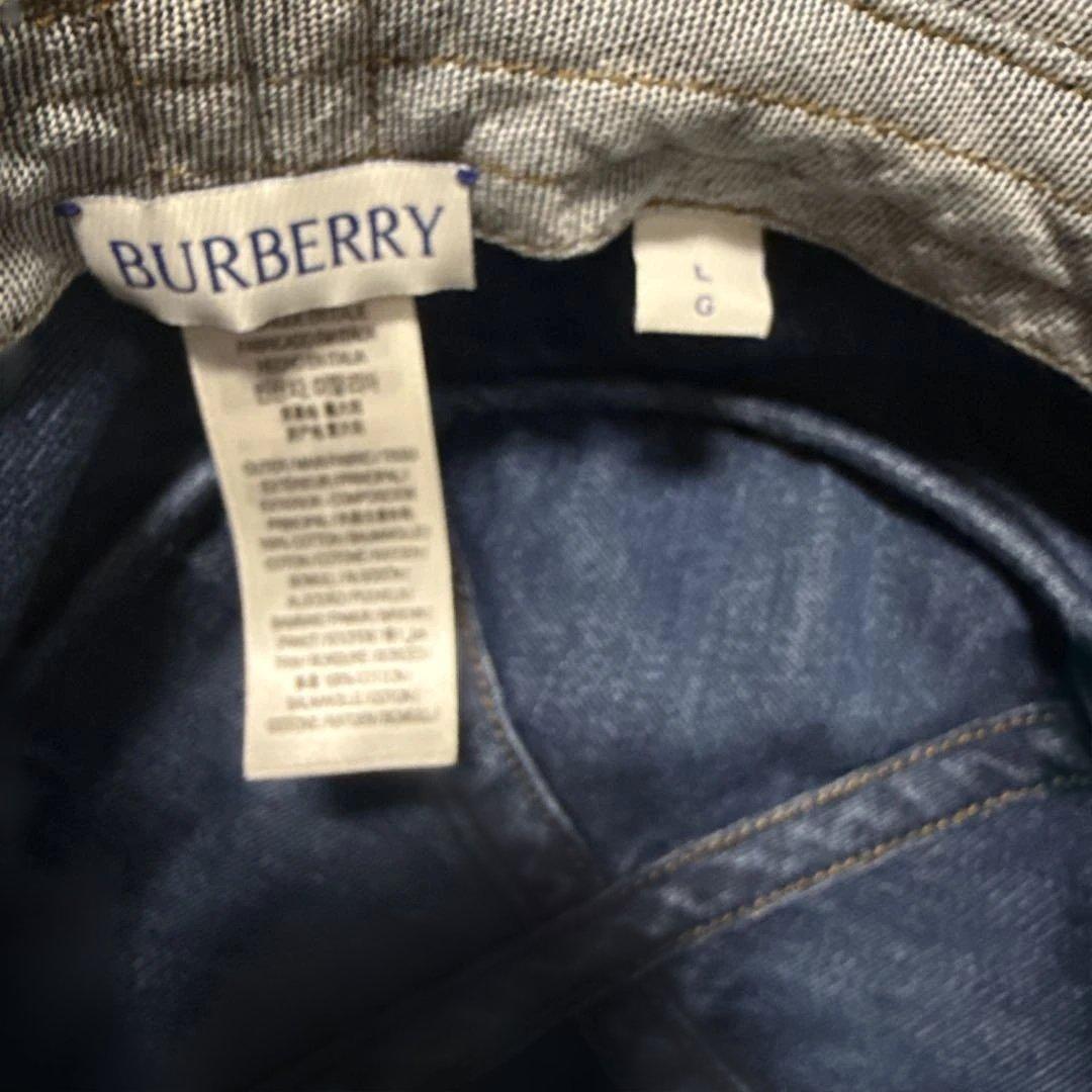 【バーバリー】デニムバケットハット　正規品　帽子　メンズ　レディース