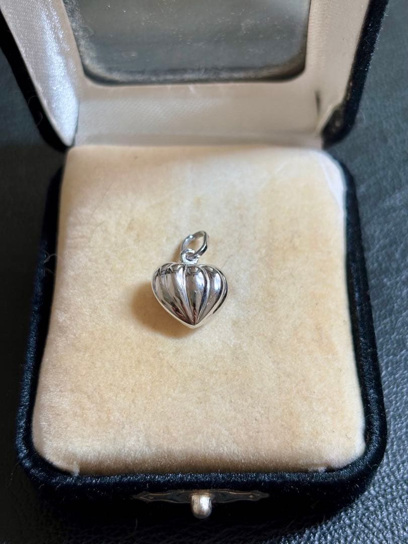 K18WG 18金 750 ハート ペンダント ネックレス トップ チャーム
