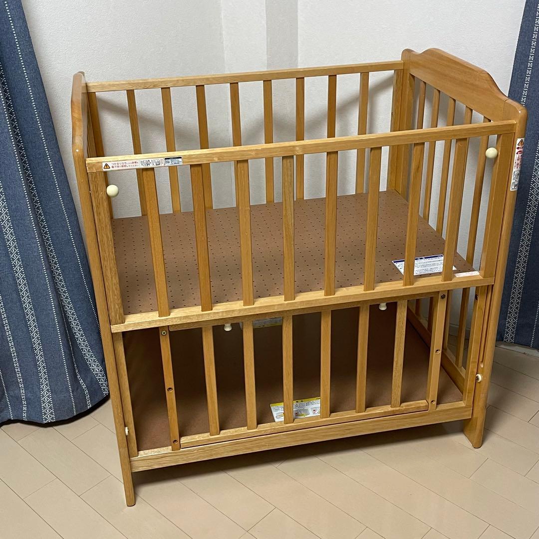 KATOJI ベビーベッド 木製 説明書付き