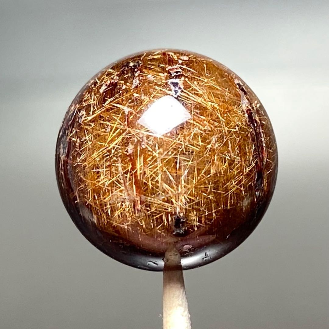 みっちり濃密　キャッツアイブラウンルチルクォーツ　K192