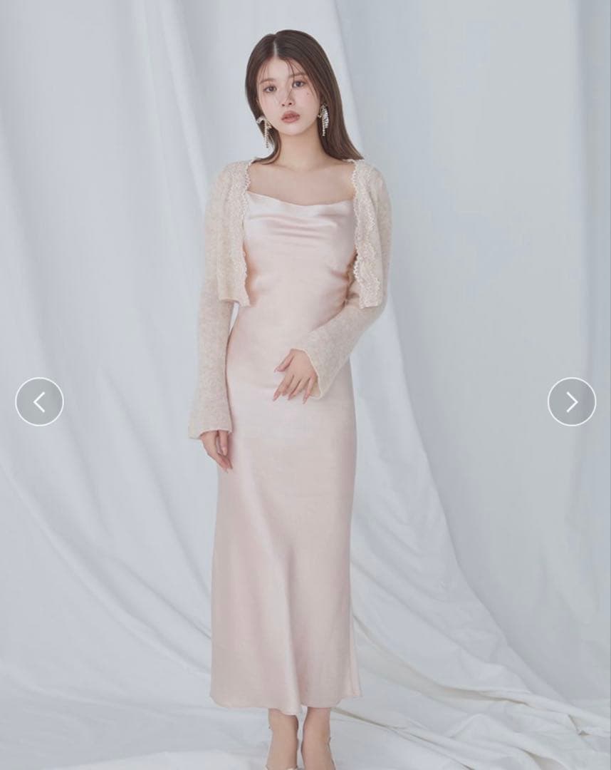 SNIDEL キャミワンピースモヘアカーディガンセット