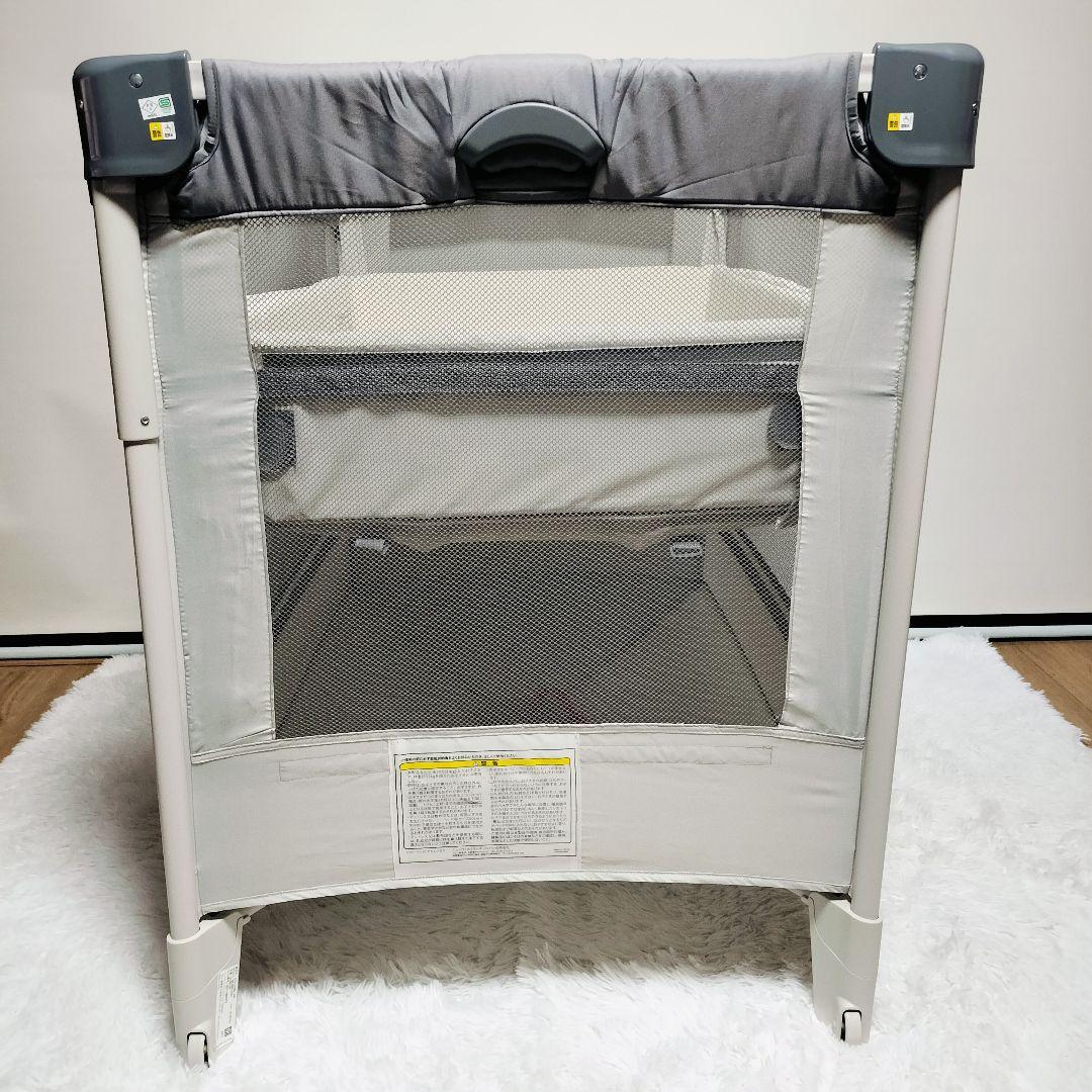 美品 Aprica ココネルエアー ベビーベッド アップリカ 折り畳み 収納袋付