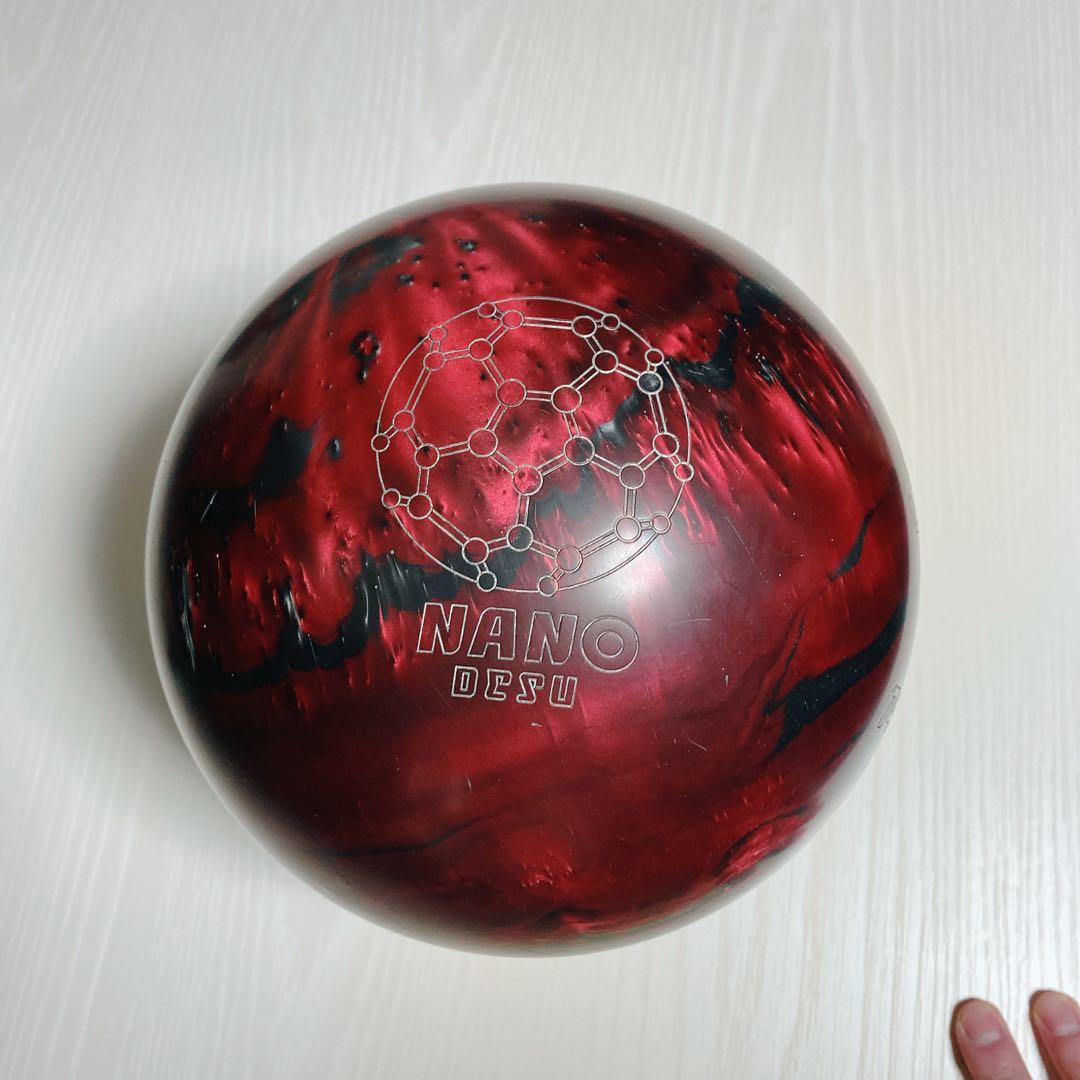 【ボウリングボール】ピュアラインナノデス74Dエイトパール 15P 両手投げ