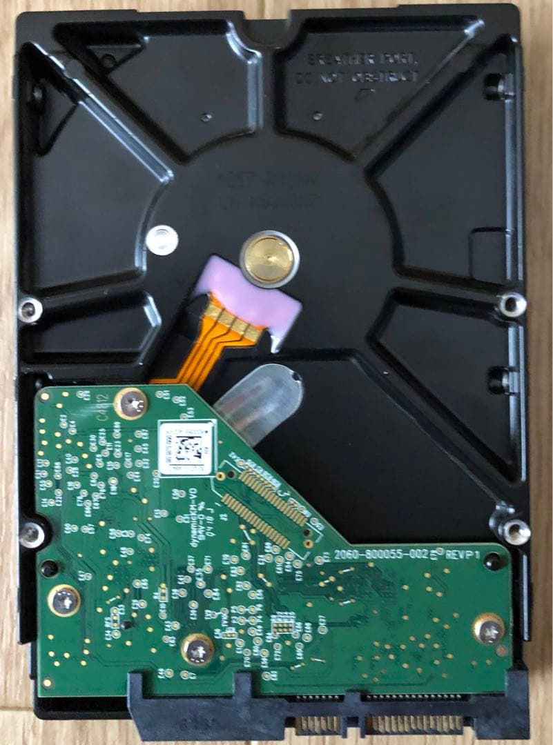 3.5インチ 4TB HDD WD 使用時間 19127h 健康状態　正常