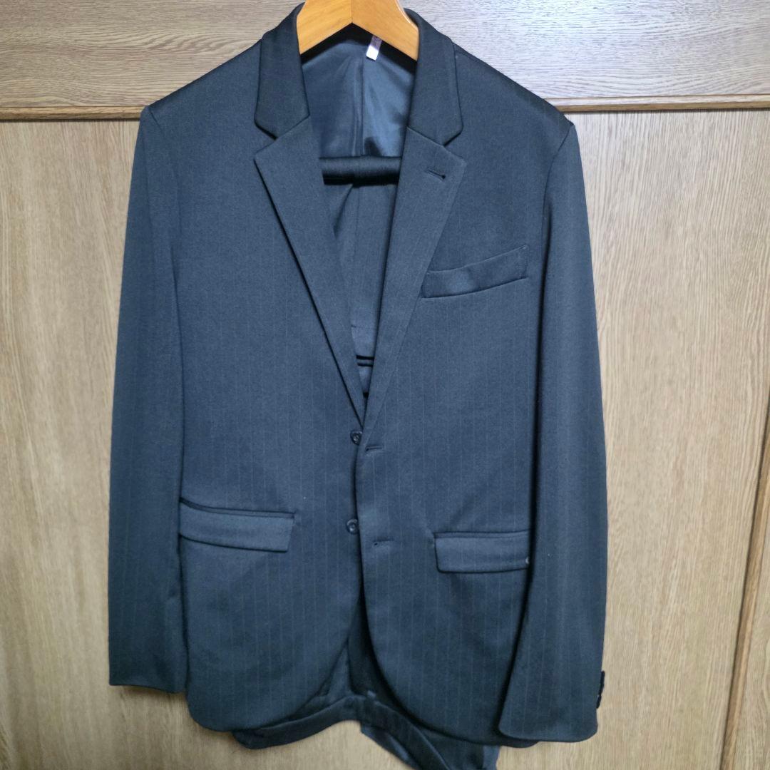 【adidas×P.S.FA】限定 ストライプ ストレッチスーツ 黒 M