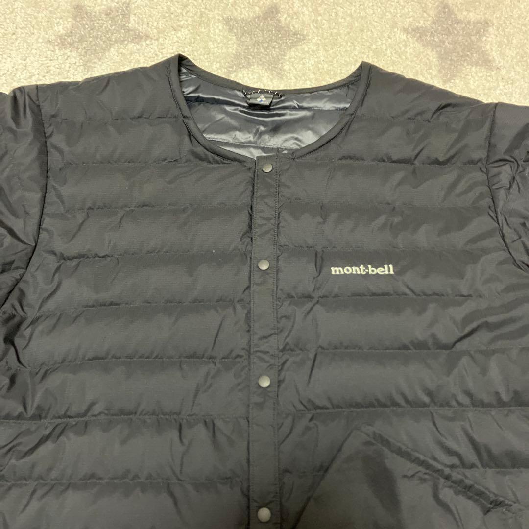 mont-bell スペリオダウンジャケット ブラック L/R ラウンドネック