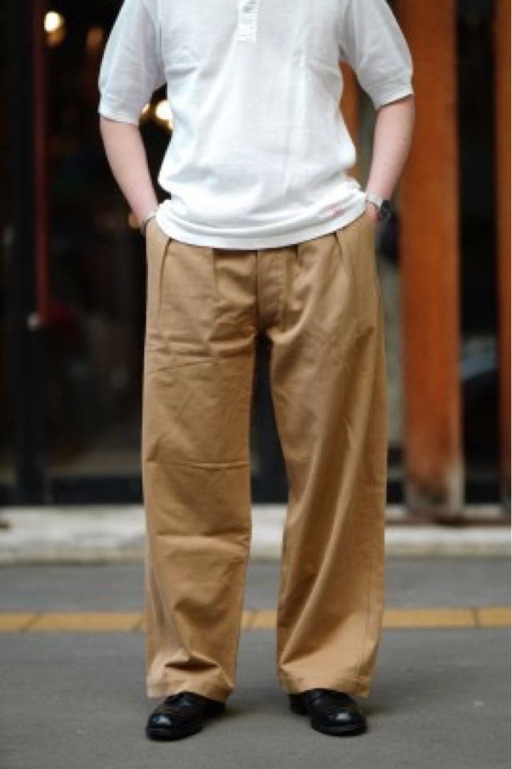 AUBERGE CC BAGS オーベルジュ　チノパン　茶綿