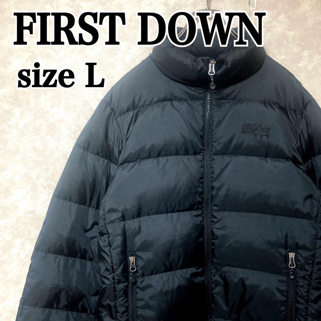 【美品】ファーストダウン ダウンジャケット 黒 Lサイズ 即日発送 ダウン90%