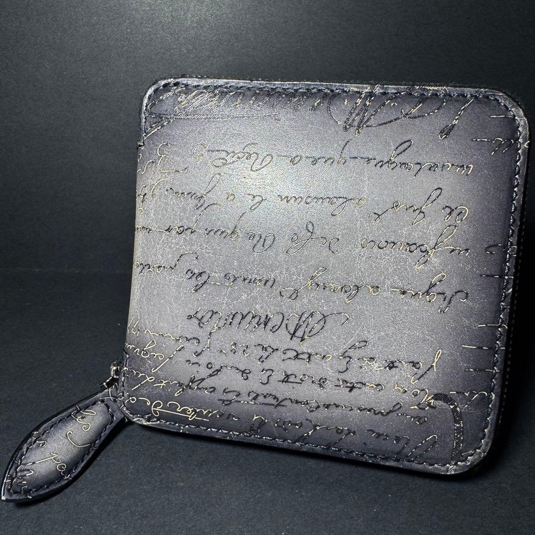 希少★ベルルッティ インケース トート レザー カリグラフィ グレー
