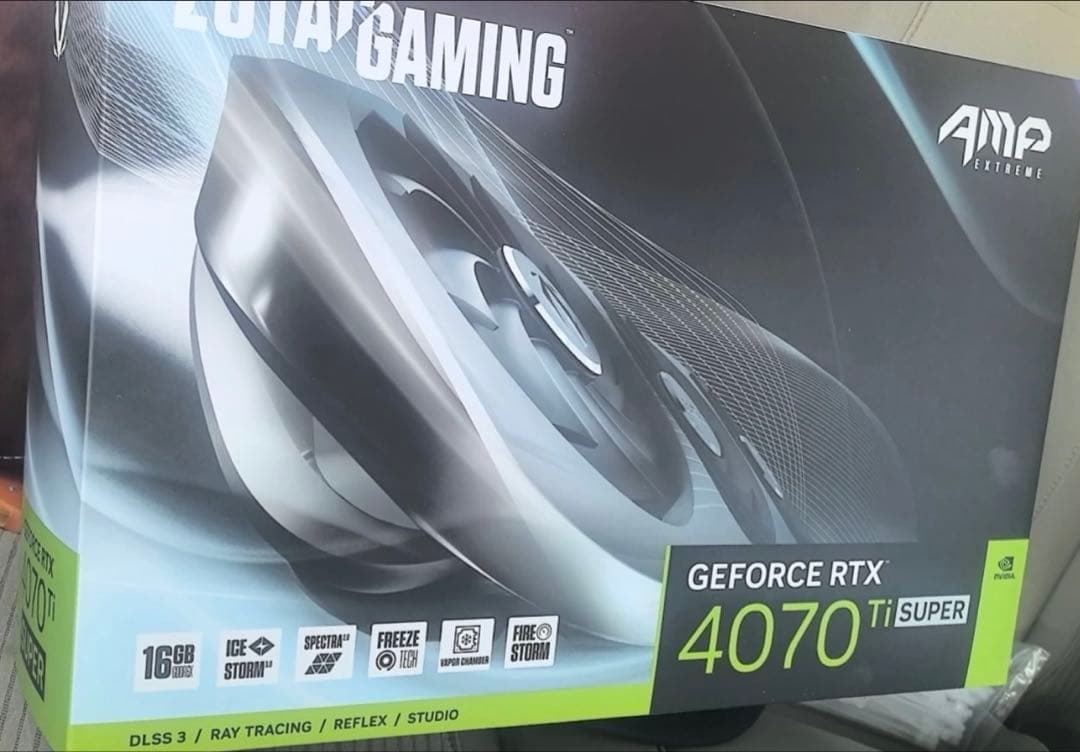 新品未開封 ZOTAC 4070 Ti Super 三年保証付き
