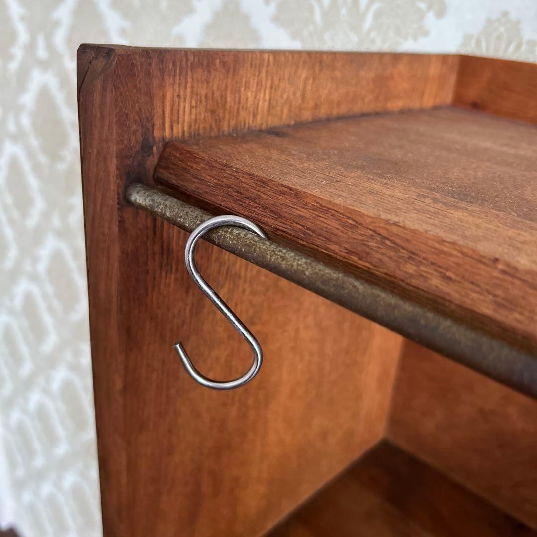 古道具／ビンテージ　木製本棚（4段）