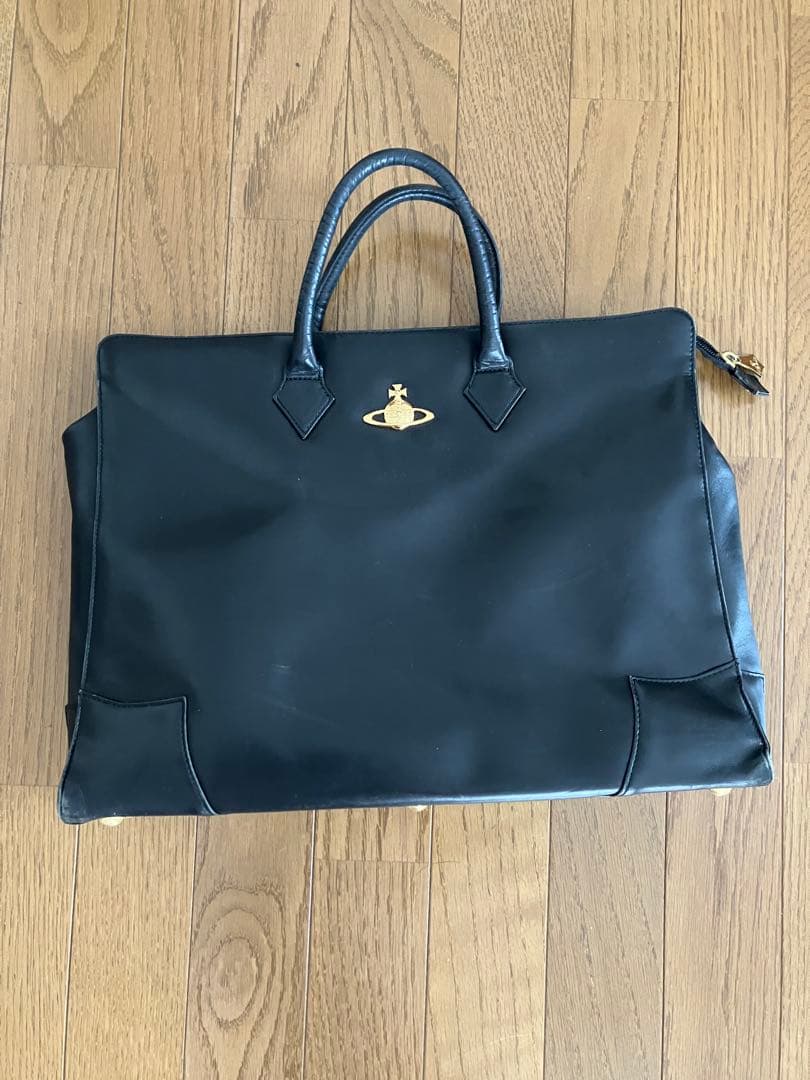 HMF　ヴィヴィアンウエストウッド　レザー ビジネスバッグ　ブラック