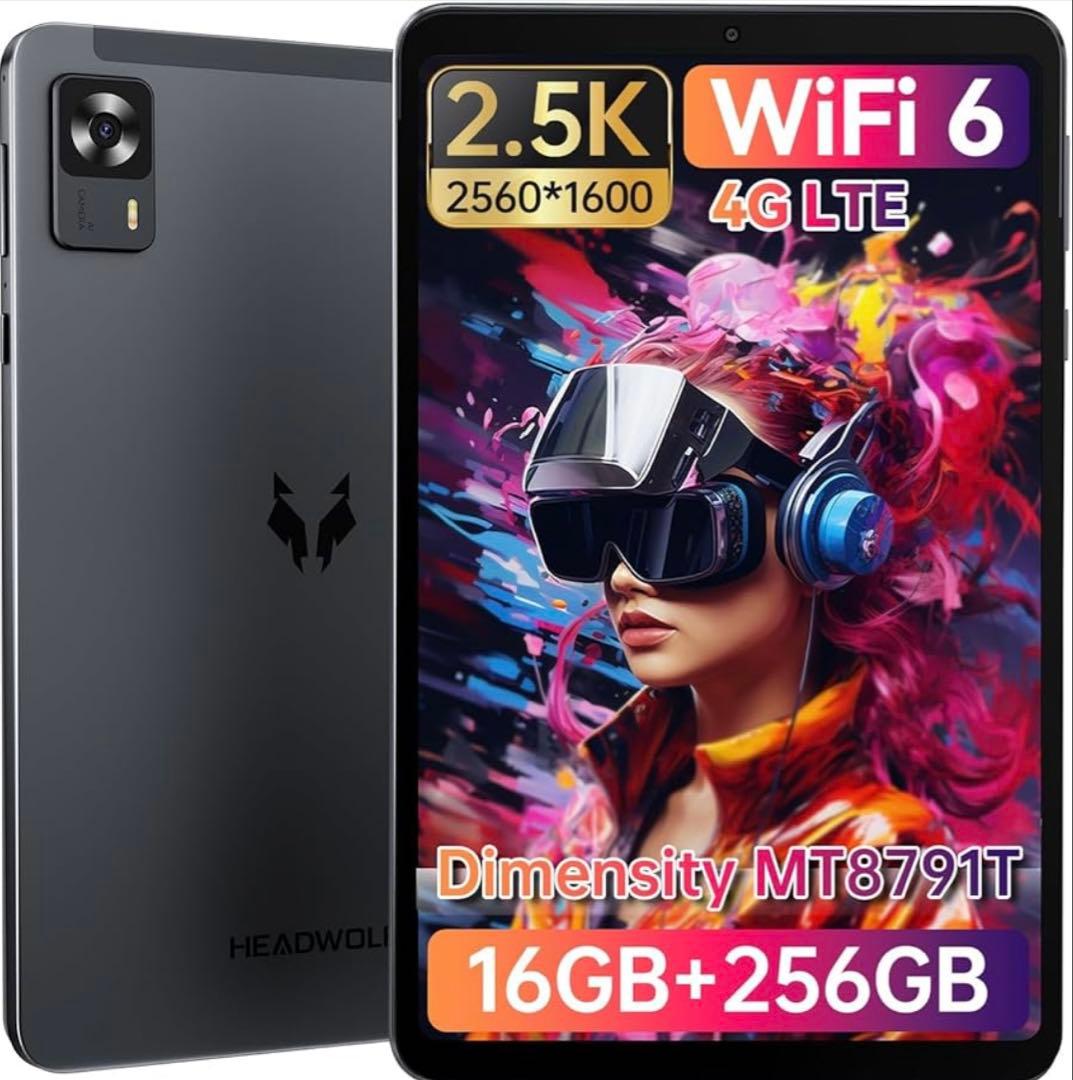 HEADWOLF FPad 7 アンチグレアフィルム貼付 ケース付き