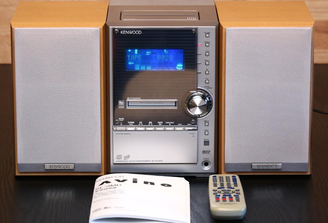 KENWOOD SL3MD CD/MD/TUNER/TAPE　コンポ　完動品