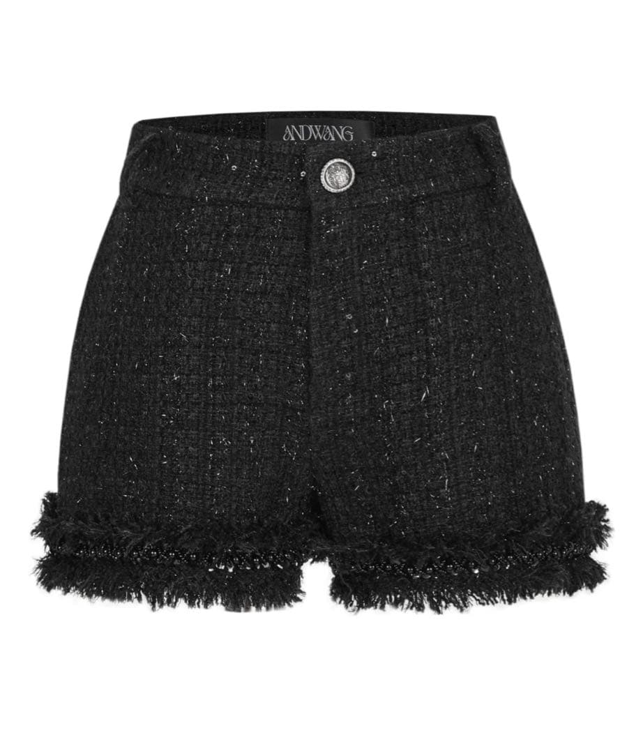 パンツ andwang Tweed classic mini pants