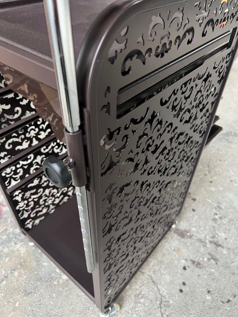 美品　アラベスクワゴン　ダークブラウン マツエク サロンワゴン