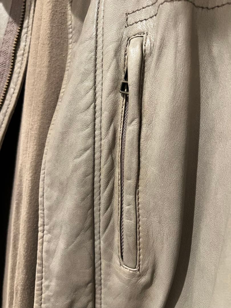 B2nd レザー　ファー付き　モッズコート　アウター