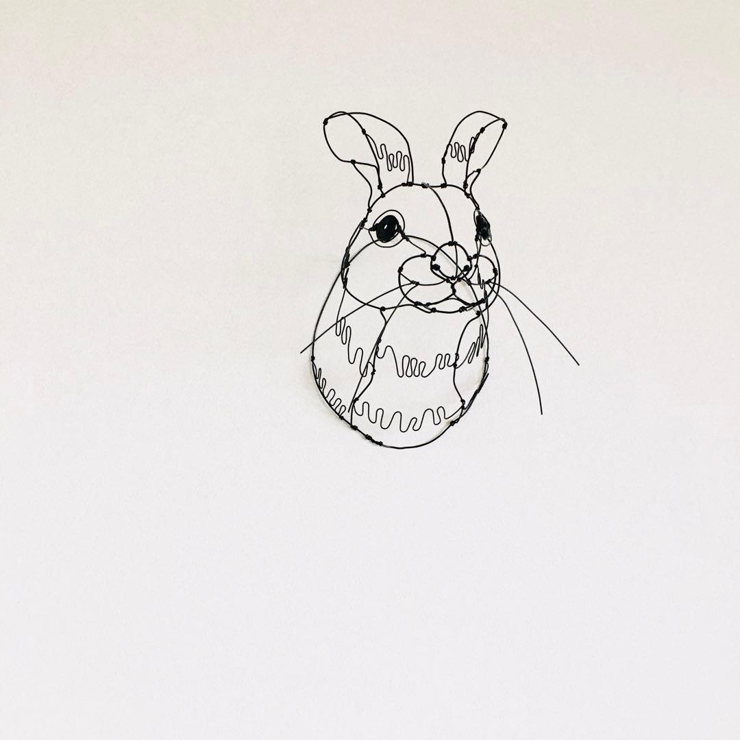 ワイヤーアート ワイヤークラフト うさぎ